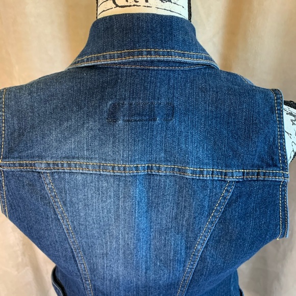 PARIS BLUES Jean Vest Denim Blue Small - Picture 10 of 15